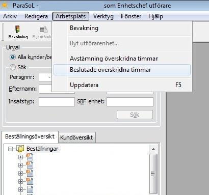 6 (9) Här registrerar utföraren förklaringen till varför timmarna eller nattbesöken har överskridit bevakningsgränsen.