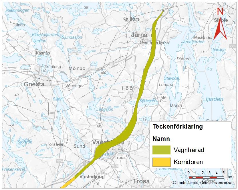 Entreprenad Vagnhärad, anläggning och bana Entreprenaden sträcker sig från strax utanför Gerstaberg och fram till Sillekrog, ungefär vid kommungränsen, och är cirka 23 km lång.