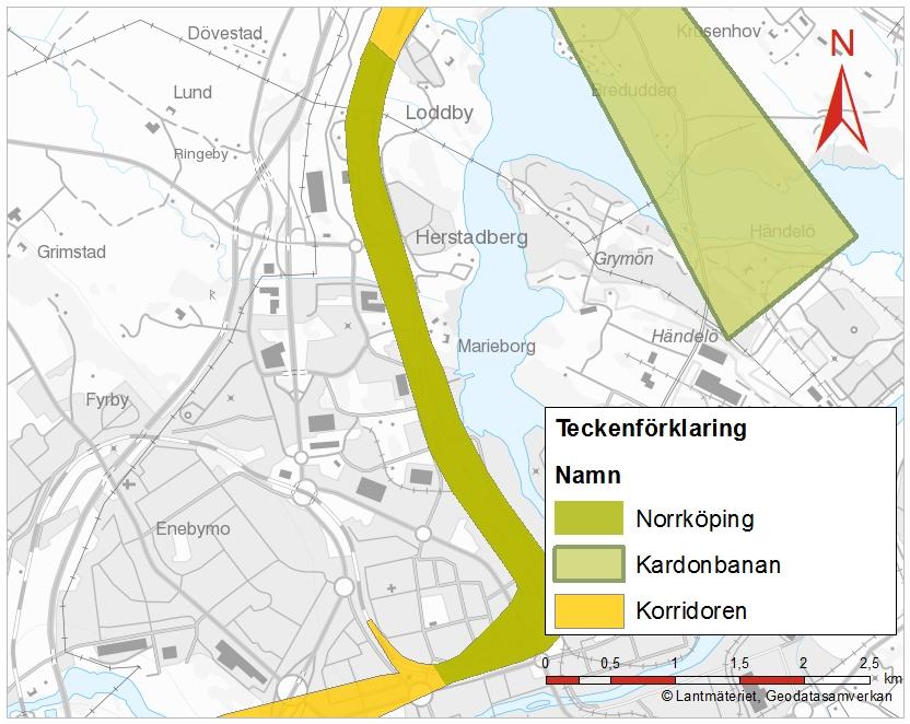 Entreprenad Norrköping, anläggning och BEST Entreprenaden sträcker sig från Loddby och fram till tunnelmynningen i centrala Norrköping, inklusive ny centralstation i Norrköping.