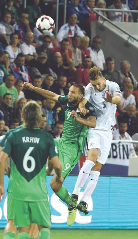 FUTBAL 3 1:0 (0:0) Prvý raz nastúpil ako dirigent slovenskej defenzívy v seniorskom tíme a svoju úlohu podľa očakávania zvládol na výbornú.
