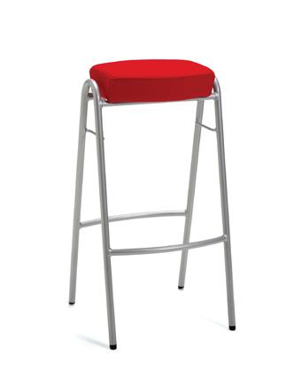 BARSTOLAR BARSTOOLS Montoya Ingrid Backman Barpall med stativ i krom eller pulverlack. Sits i björk, ekfanér alt. bets. Oklädd eller med klädd sits. Stapelbar.