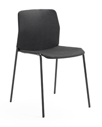 STOLAR CHAIRS Risto oi Stol/karmstol med stativ i krom eller pulverlack. Karmstol med armstöd i återvunnen plast. Klädd sits och rygg alt. klädd sits och rygg i mesh. Avtagbar klädsel.