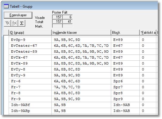 Elevhantering Öppna elevtabellen Välj Tabell - Elev. Konstatera att elevtabellen är tom!