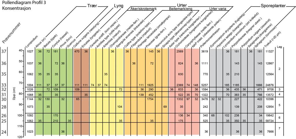 Fält 8 Makrofossilanalys Ett makrofossilprov (nr 92, 1PK9614) samlades in från botten av ett kulturlager (202B).