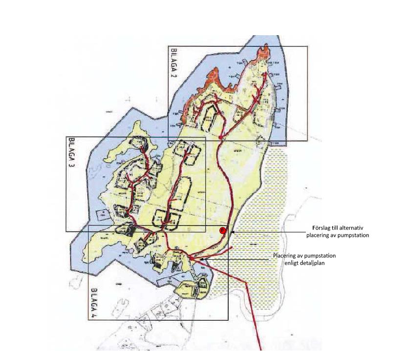 ÅMÅLS KOMMUN 11(19) 3. Översvämningsrisk Vi ser i planen att vägen utanför vår fastighet Knyttkärr 1:22 har planbestämmelsen m2, vilket medför att nivån kan höjas till nivån +46.0 m.