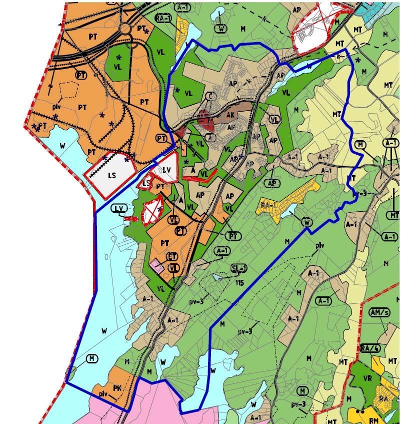 4.2 Generalplan Kyrkslätts generalplan 2020 godkändes år 1997 och den vann laga kraft år 2000. I planen har ett område för centrumfunktioner (C) anvisats i Kantviks centrum.