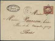 * 900:- 1421K 5 40c on cover with grill canc. and side canc. CHALON-S.SAONE 19 Juin 50. Beautiful cover.