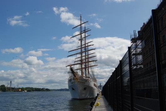 Antal anlöp: 6 Sea Cloud II, fotograf Kim Viktor.