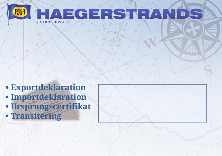 M I L J Ö & K VA L I T E T CMA CGM erbjuder direkta förbindelser med våra Containerfartyg mellan Helsingborg och övriga världen.