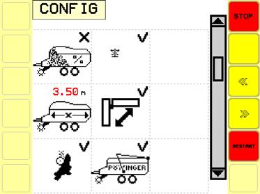 Tryck på funktionstangenten i tartmenyn i 10 sekunder, för att komma till Konfigurationsmenyn. Tryck på funktionstangenten, för att komma tillbaka till tartmenyn.