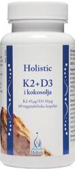 Vitamin K2 är i form av MK-7 som är den naturliga formen av vitamin K. 1 kapsel per dag eller enligt rekommendation.