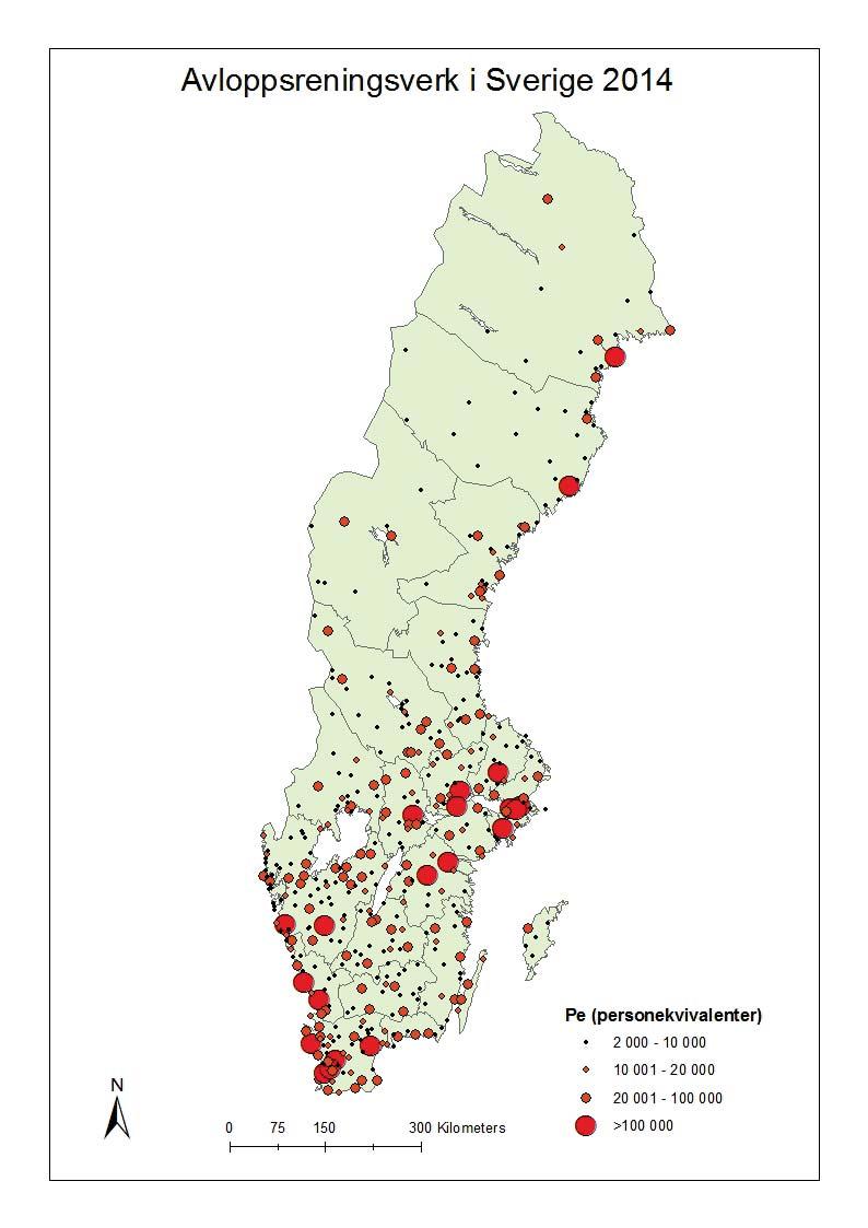 Ett konventionellt avloppsreningsverk består av en kombination av mekanisk, kemisk och biologisk rening, se figur 2.