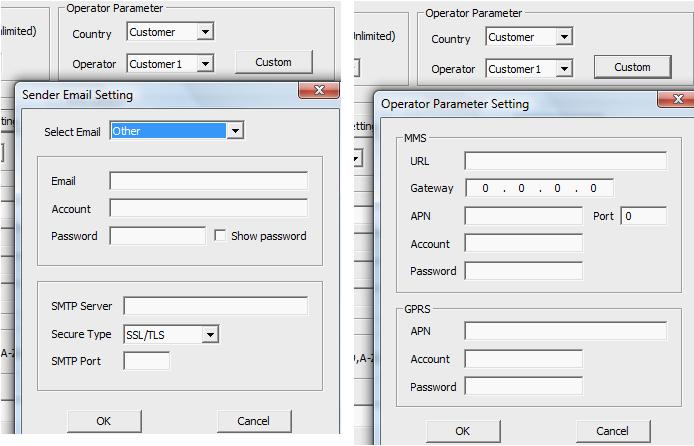 Paramet Saunalahti Saunalahti PrePaid Email sender@uovision.de sender@uovision.de Account sender@uovision.de sender@uovision.de Password uov12345 uov12345 SMTP server smtp.1und1.