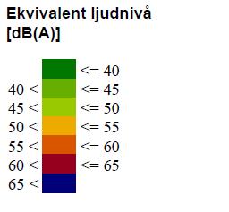 Konsekvenser Miljökonsekvenser Trafikbuller Planområdet är starkt bullerutsatt från trafiken på Labackavägen.