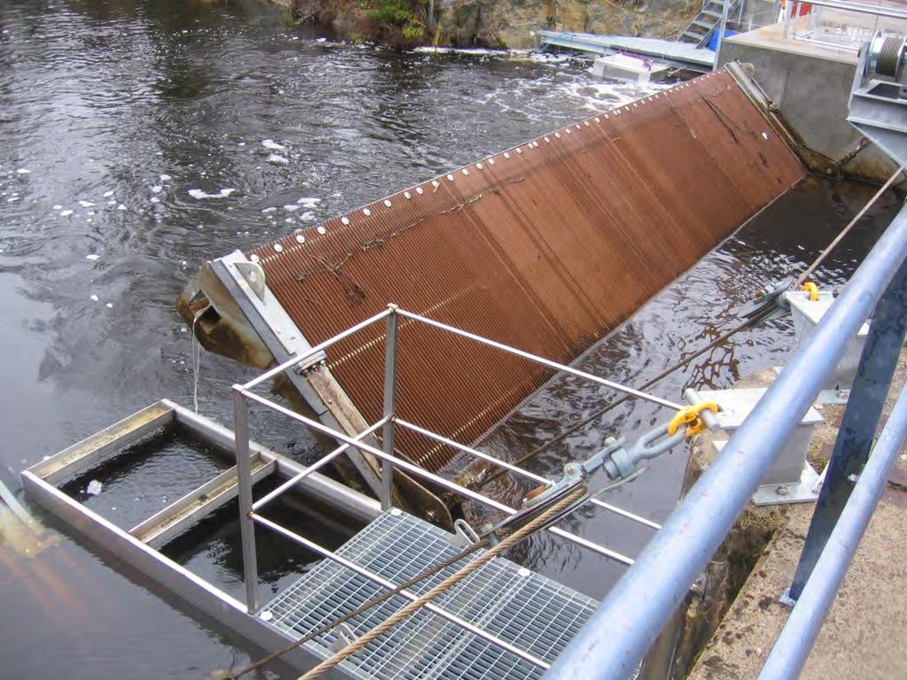 Byggkostnader fiskgaller Projekt Typ Konstruktör År Vattendrag Fallhöjd (m) Flöde (m3/s) Längd