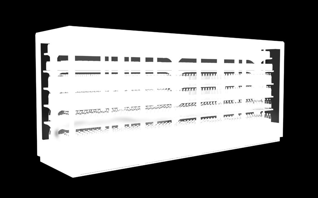 Med sin lätta, transparenta konstruktion ger TectoDeck MD3 e-visios 360 glasyta och djup på 1 460 mm en fantastisk exponeringsyta och många nya valmöjligheter öppnas när det gäller hur butikens