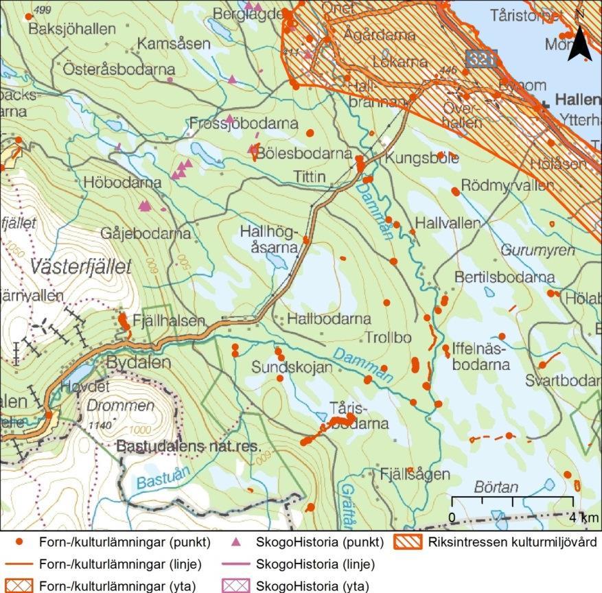 5.3.4 Kulturminnen och formmiljöer Planerad lokalisering Tillståndsansökan och