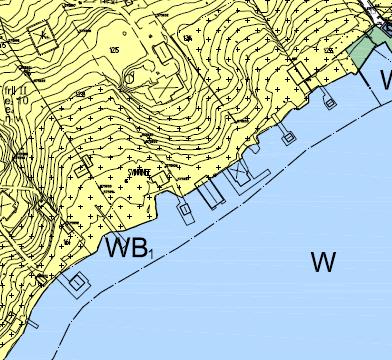 Strandskydd i detaljplan - bryggområden för enskilda fastigheter Strandskydd upphävt inom WB: