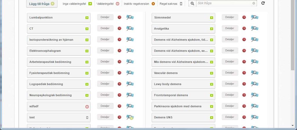 register Val av formulär