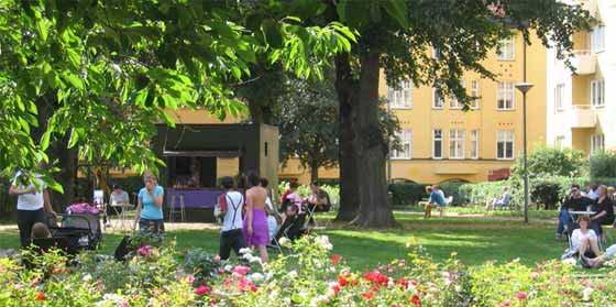 Uteserveriar Cykelstråk Park Pricip för park bredd 35-85 m Uteserveriar Cykelstråk lstråk Körbaa m parkeri Körbaa m parkeri Trottoar Trottoar Trottoar