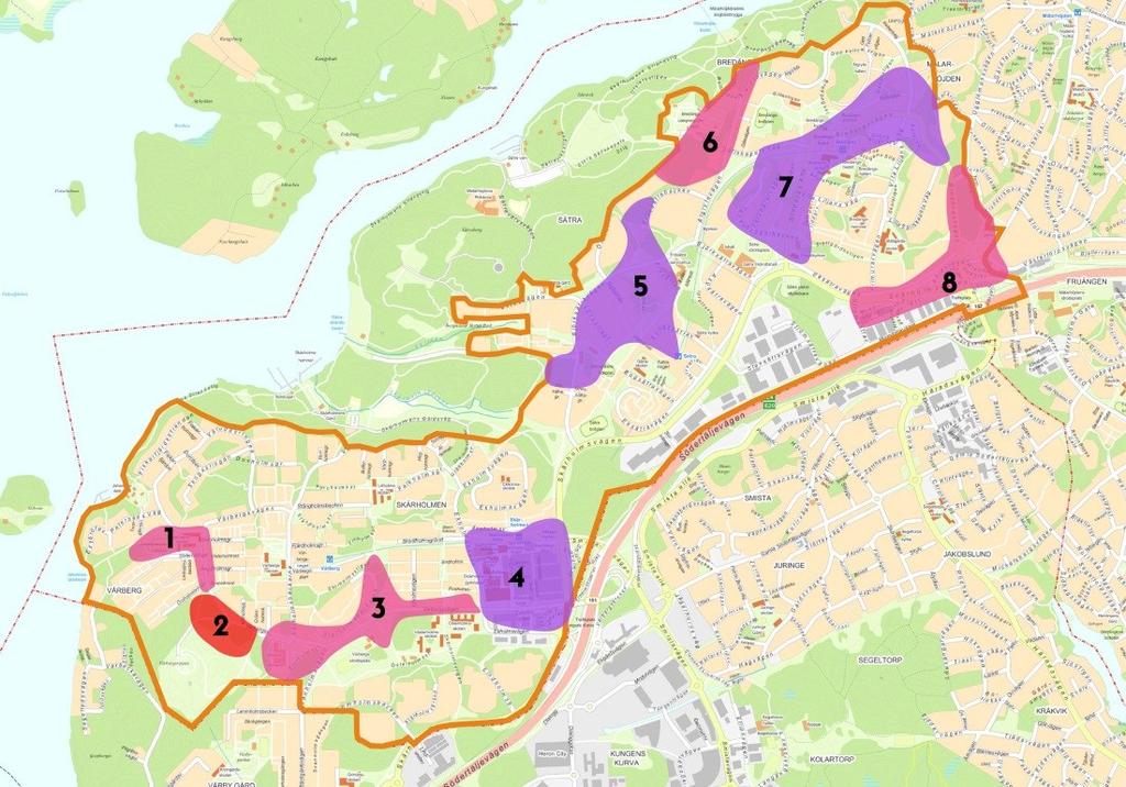 Sida 6 (13) Påbörja en omvandling av de stora vägarna som går genom området i syfte att skapa levande gatumiljöer Ta fram minst 4 000 detaljplanelagda bostäder till september 2018.