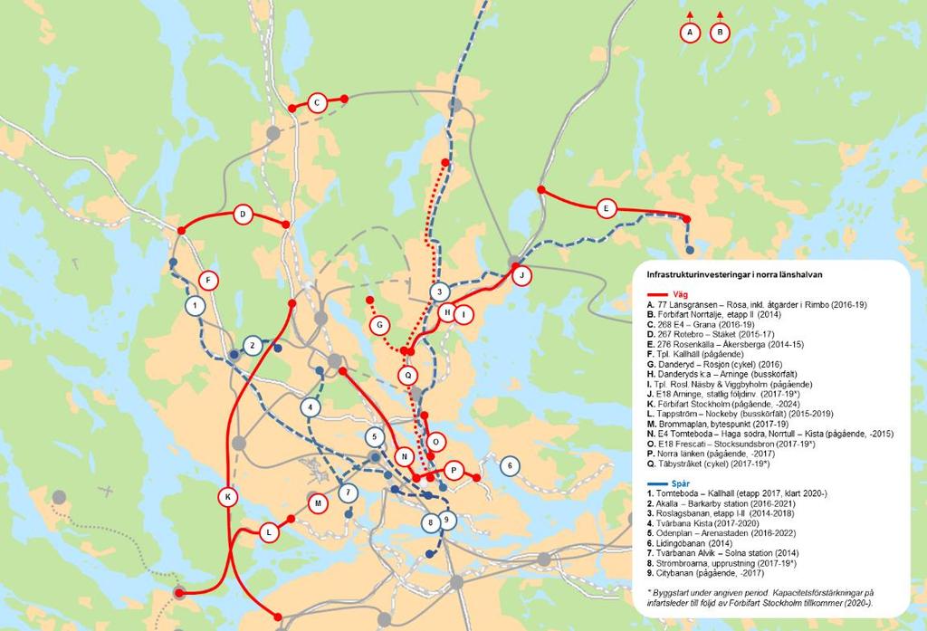 14(37) Kommunal bebyggelseutveckling Till de statliga infrastrukturplanerna och de ovan redovisade åtgärdsvalsstudierna tillkommer också de mycket omfattande kommunala infrastrukturinvesteringar som