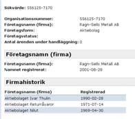 bolagsman (HB), komplementär (KB) samt fysisk person (enskild firma) får de ansvar som