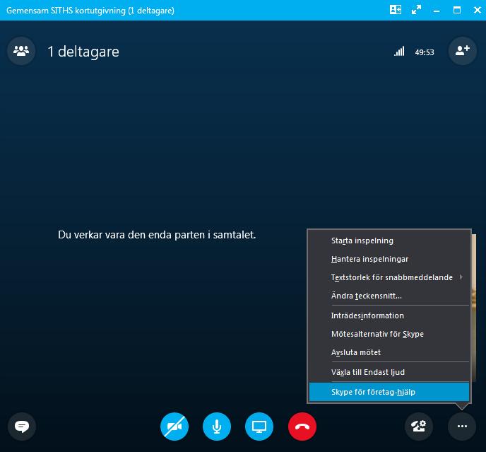 Skype för företag Hjälp kommer