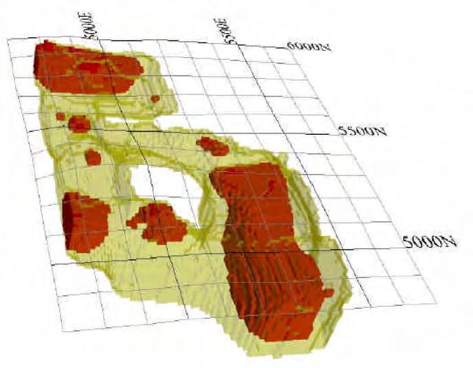 IP survey of copper porphyry deposit with gold and palladium mineralization