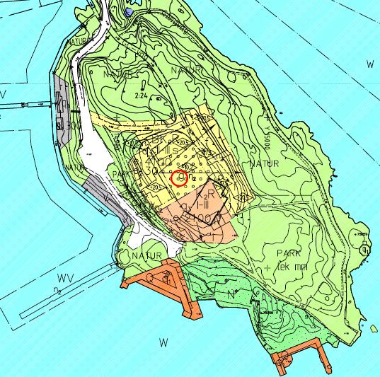 Figur 13. Detaljplan för område vid Saltsjöbadens station och Restaurantholmen i Nacka kommun (DP 322). 4.4 Gemensamhetsanläggningar för allmänna ändamål 4.4.1 gx-områden 33 7 detaljplaner innehåller gx-områden och 3 detaljplaner innehåller gz-områden.