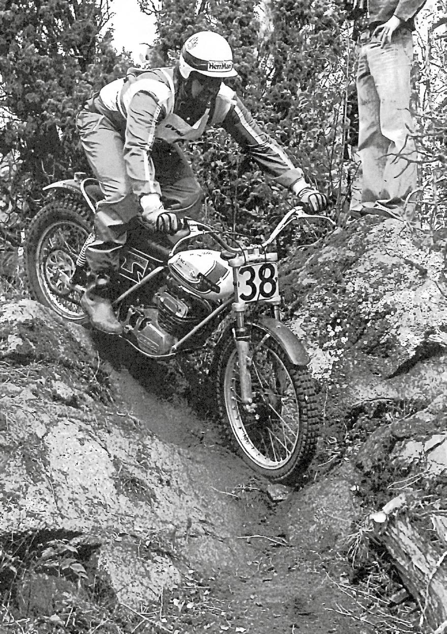 Trial på 70-talet EM 1972 Stig Igelström, LMS, Montesa 250cc, VM -75, Sektion Fallet i Tannefors.