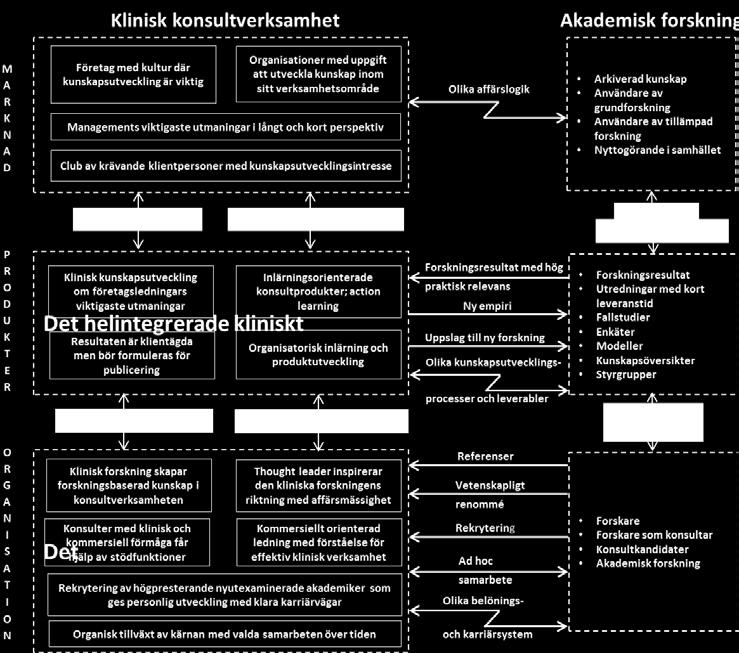 Det gäller de olika belönings- och karriärsystemen, de olika kunskapsutvecklingsprocesserna och leverablerna samt skillnaden i affärslogik.