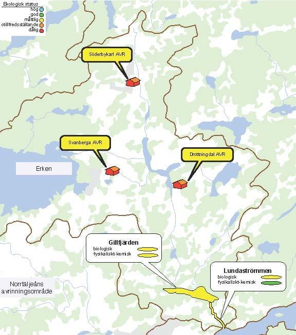 Broströmmens avrinningsområde Broströmmens avrinningsområde omfattar 227 km 2 och domineras av skog. Andelen jordbruksmark uppgår till 21 procent och andelen sjöar till hela 13 procent.