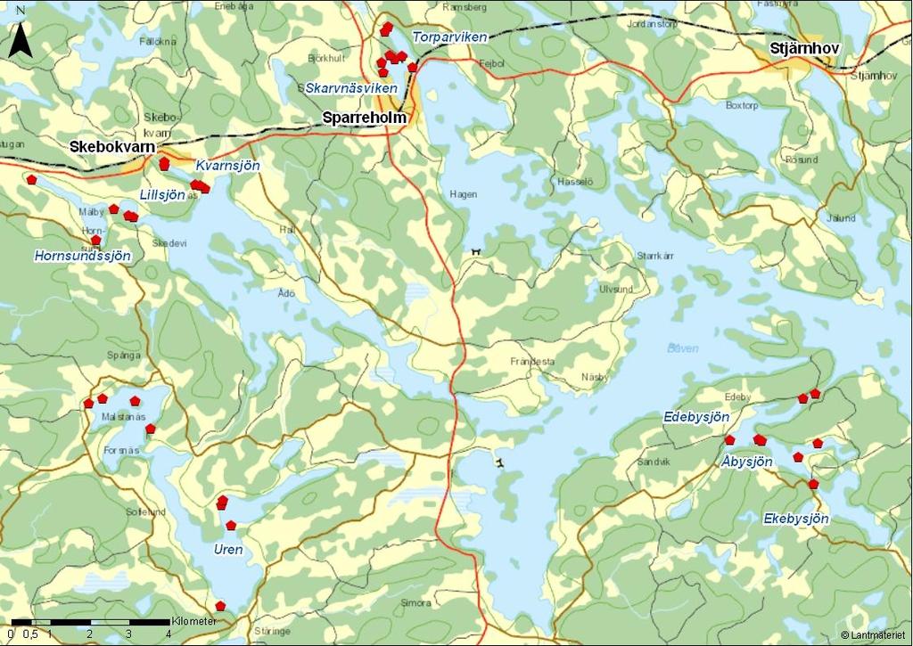 Material och metod Provfisket genomfördes under två veckors tid i slutet av augusti och början av september 2011 i Båvenområdet.