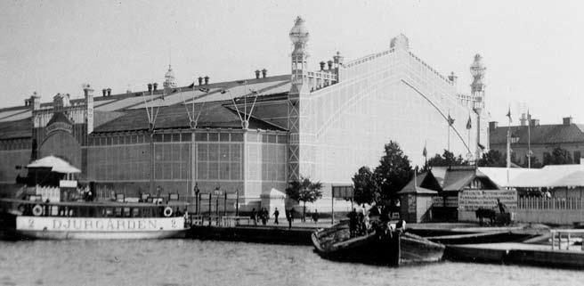 148 Pelle Snickars Flertalet bevarade fotografier visar upp ett folktomt utställningsområde. Okänd fotograf. Stockholms stadsmuseum. interiörer.