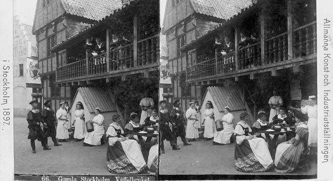 Serien ingick i fotofirman Rydins Nordiskt panorama och producerades 1898. Nordiska museet.