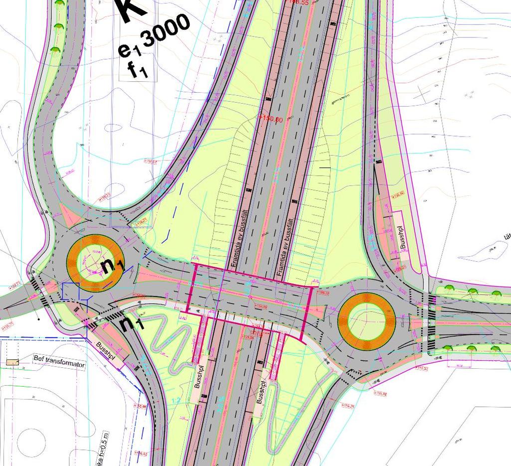 4 Valt alternativ 13 (16) Följande alternativ avser full utbyggnad av området Airport City enligt planprogrammet. Utbyggnaden kommer dock att ske etappvis fram till dess att området är fullt utbyggt.