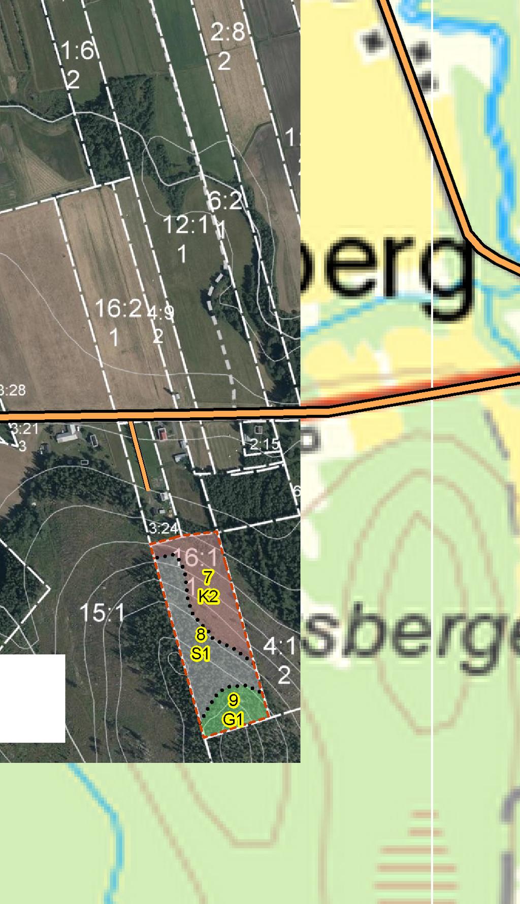 Skogskarta över Bjännberg 16:1 Hörnefors församling Umeå kommun Västerbottens län Planen avser 2017-2026 Utskriftsdatum 2017-10-17 Symboler > Sammanbockning Linjer