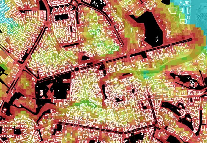 Gångavstånd till grönyta: nuläge Gångavstånd till grönyta (m) < 100 100-200 200-300 300-400 400-500 500-600 600-2 500 2 500-4 000 > 4 000 Gränsvärde