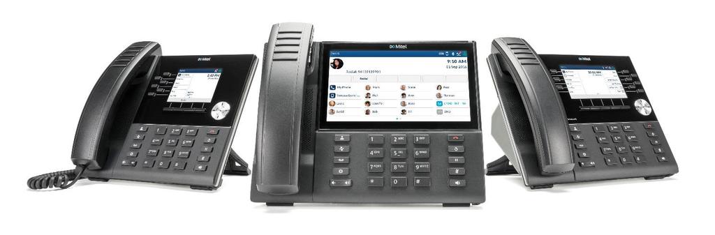 IP-telefoner i MiVoice 6900-serien Mångsidig familj med mobilbaserade IP-telefoner som utformats för dagens mobila arbetssätt Mitel 6900-serien är en familj IP-telefoner som erbjuder avancerad