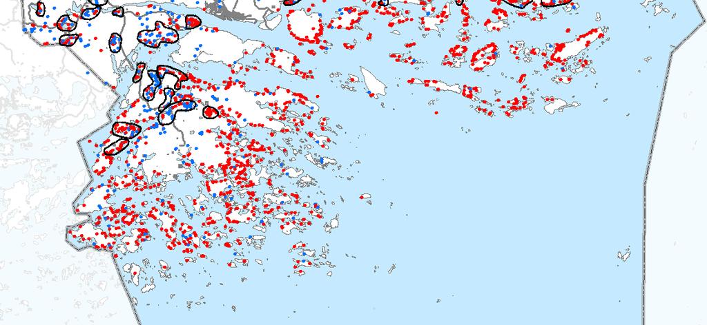 698824 Fritidsbostäderna i Ingå är i huvudsak koncentrerade till kommunens strandområden vid havet och i skärgården. Ett antal fritidsbostäder finns också vid Högbensjöns strandområde.