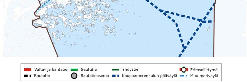 Den genomsnittliga tunga trafiken på stamväg 112 ligger mellan 60 och 120 fordon per dygn och på regionväg 186 mellan 100 och 170 fordon per dygn. Gång- och cykeltrafik Huvudtrafiknätet i Ingå kommun.