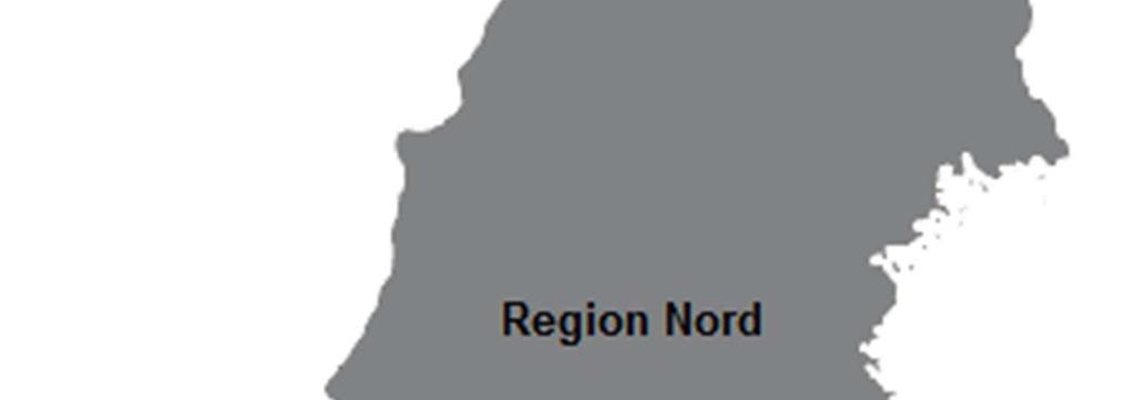 I figur 34 redovisas de nya regionerna, vilka län som ingår i respektive region samt medelfolkmängden för