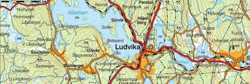 Saxdalen - Miljöanalys av ett historiskt gruvområde samt konsekvenser av en efterbehandling Bakgrund Saxbergsgruvan med samhället Saxdalen ligger ca 15 km väster om Ludvika i Dalarna i hjärtat av