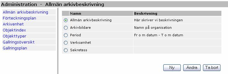A Administrera Webbklienten innehåller ett antal användarverktyg.