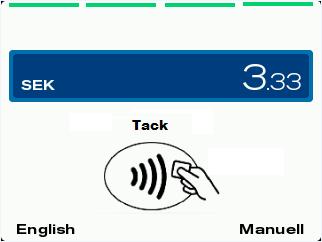 I ett komplett betalterminalspaket ingår: - Operatörsenhet - Kundenhet - Kabel med kraftaggregat - Ethernetkabel - Kvittorulle - Kabel mellan enheterna KONTAKTLÖSA BETALNINGAR På denna terminal