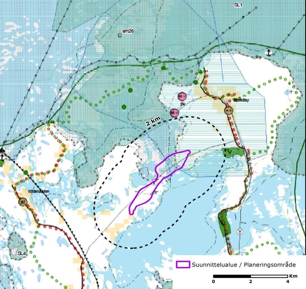 26 (65) Korsholms världsarvsväg FCG DESIGN OCH PLANERING AB Planläggning Landskapsplan Planeringsområdet omfattas av Österbottens landskapsplan.