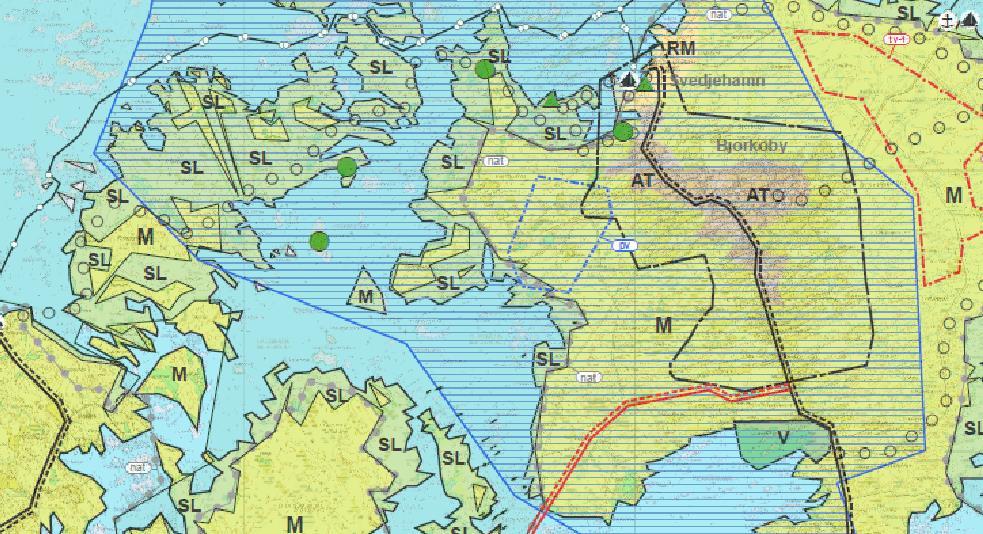 FCG DESIGN OCH PLANERING AB Korsholms världsarvsväg 27 (65) Österbottens etapplandskapsplaner 1 och 2 Etapplandskapsplan 1 (handel) och etapplandskapsplan 2 (förnybara energiformer) innehåller inga