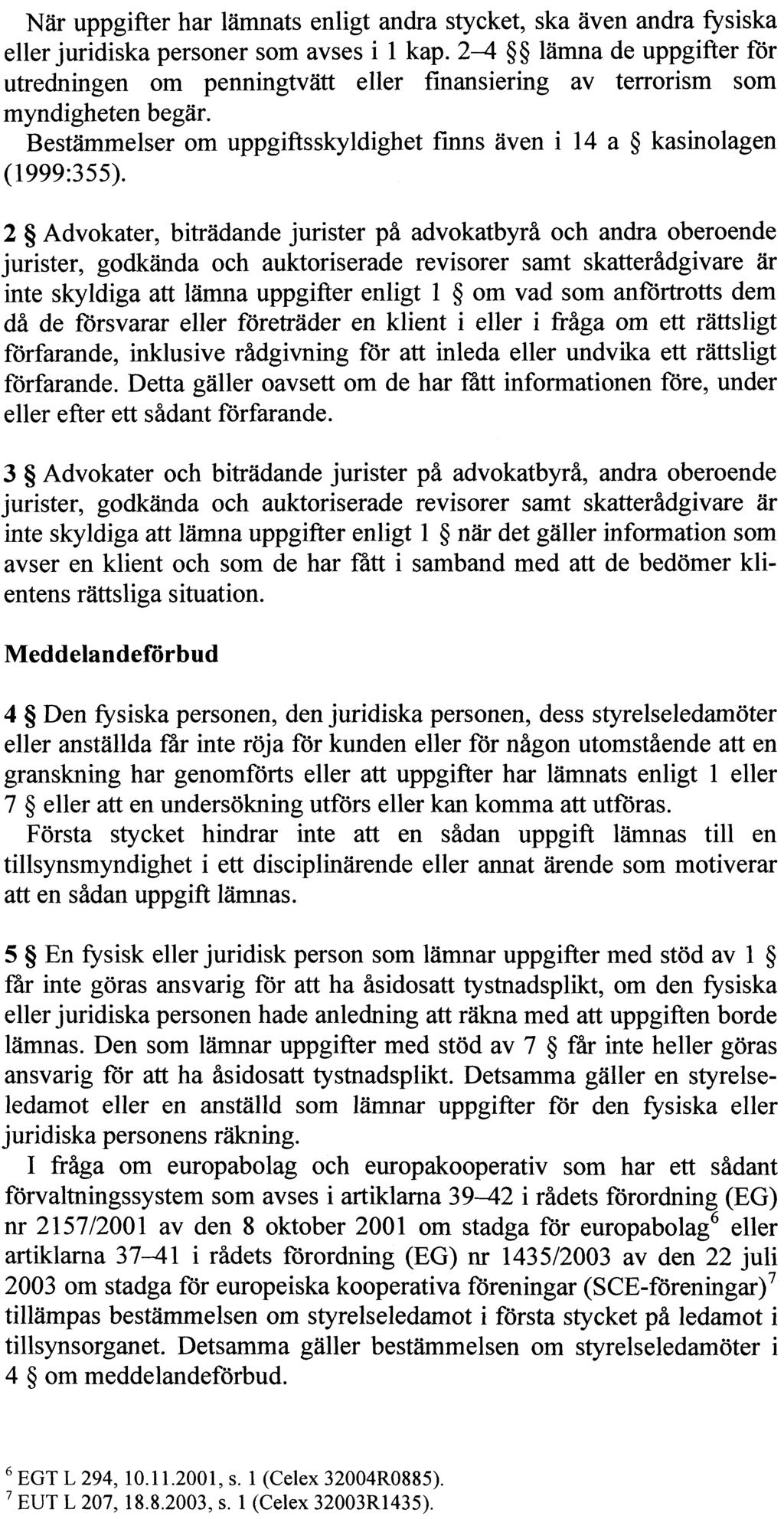 REGERINGENS LAGFÖRSLAG