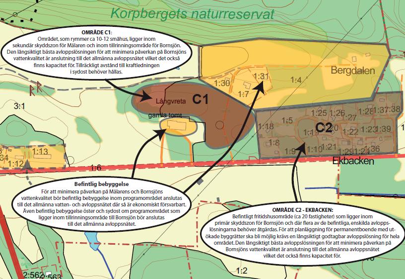 Del av föreslagen utveckling enligt planprogrammet för Norra Viksberg.